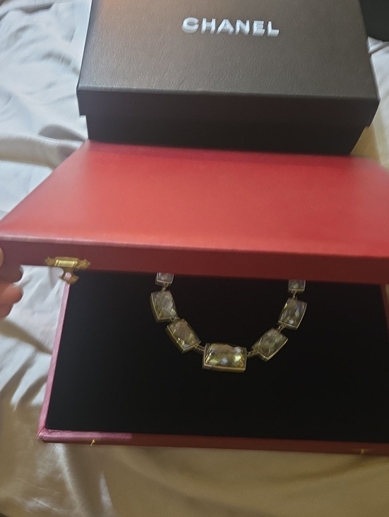 Cartier Jewelry - Red Cartier Display Box. Vintage. Leather. For Necklace  Large 12X12